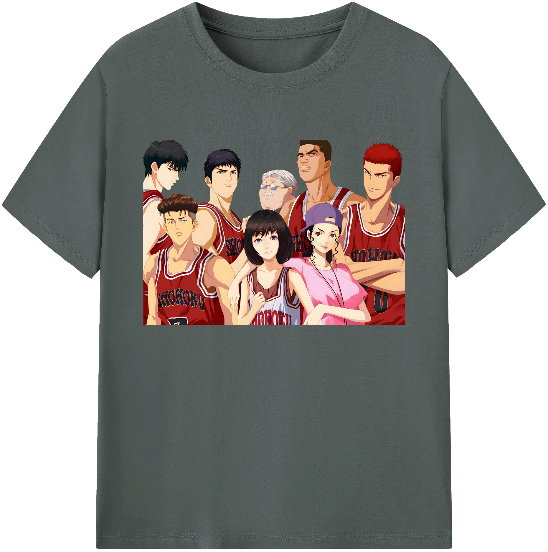 （画像用） SLAM DUNK／スラムダンク 綿100％ メンズ半袖Tシャツ｜肌触りやわらか＆通気性